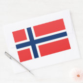 Noorwegen - Noorse vlag Rechthoekige Sticker (Envelop)
