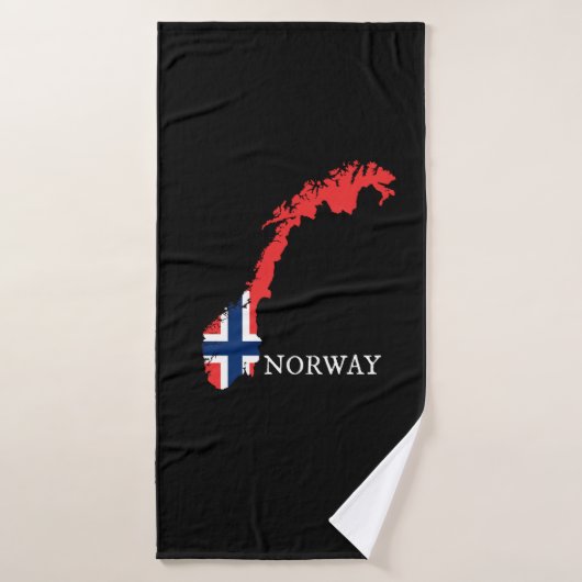 Noorwegen - Noorwegen Vlag Badhanddoek (Badhanddoek)