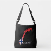 Noorwegen - Noorwegen Vlag Crossbody Tas (Voorkant)