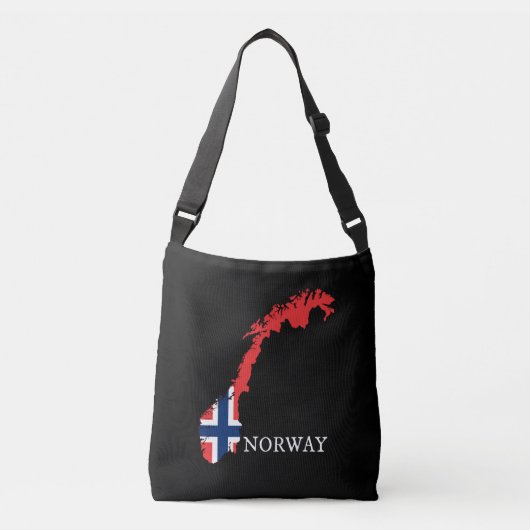 Noorwegen - Noorwegen Vlag Crossbody Tas (Voorkant)