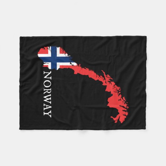 Noorwegen - Noorwegen Vlag Fleece Deken (Voorkant (Horizontaal))