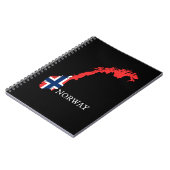 Noorwegen - Noorwegen Vlag Notitieboek (Linkerzijde)