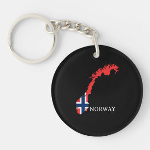 Noorwegen - Noorwegen Vlag Sleutelhanger