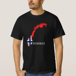 Noorwegen - Noorwegen Vlag T-shirt