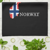 Noorwegen - Noorwegen Vlag Theedoek (Gevouwen)