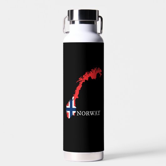 Noorwegen - Noorwegen Vlag Waterfles (Voorkant)