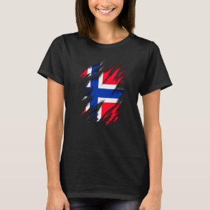 Noorwegen Noreg Noorse Vlag Noorwegen T-shirt