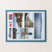 Noorwegen - Norge - I Love - Legpuzzel (Horizontaal)