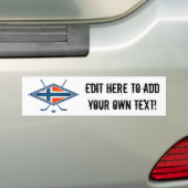 Noorwegen Norge Ice Hockey Logo Bumpersticker (Op auto)