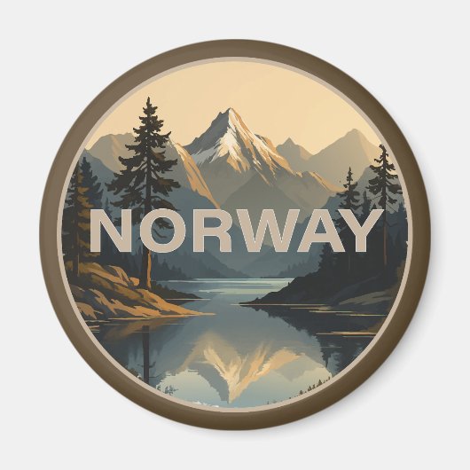 Noorwegen Norge Scandinavië Europa Magneet (Voorkant)