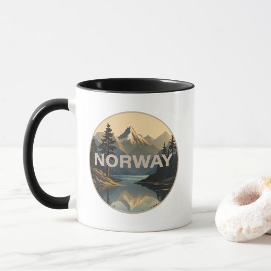 Noorwegen Norge Scandinavië Europa Mok (Met donut)