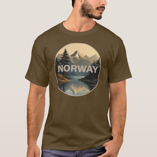 Noorwegen Norge Scandinavië Europa T-shirt (Voorkant)