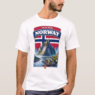 Noorwegen Norge Scandinavië Europa T-shirt