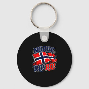 Noorwegen norge vlag vintage Noorse voetbalfan Sleutelhanger