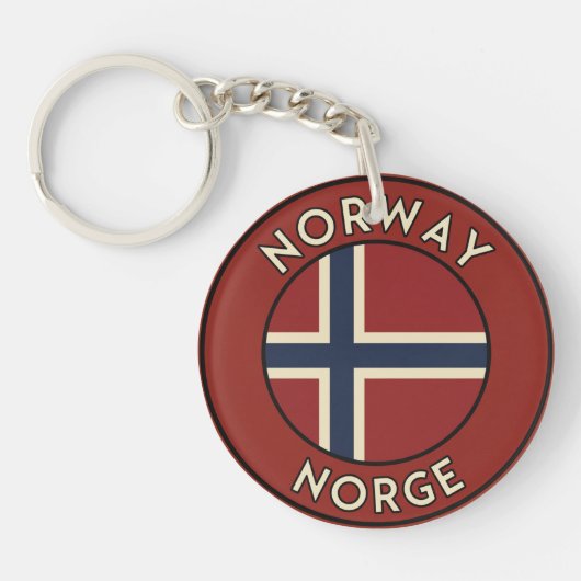 Noorwegen Norway Sleutelhanger (Voorkant)