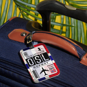 Noorwegen OSL Airport Code Bagagelabel