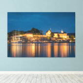 Noorwegen Oslo Akershus Fortress Canvas Afdruk (Insitu (Houten vloer))