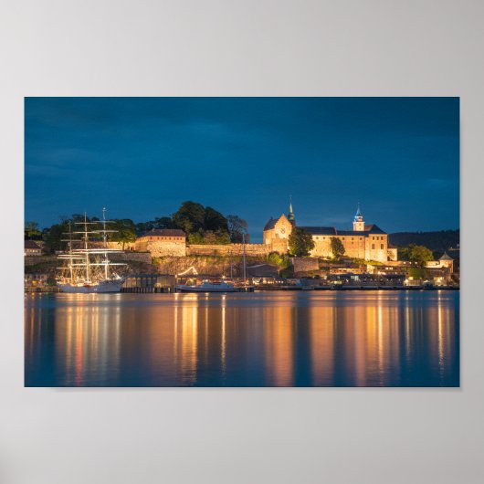 Noorwegen Oslo Akershus Fortress Poster (Voorkant)