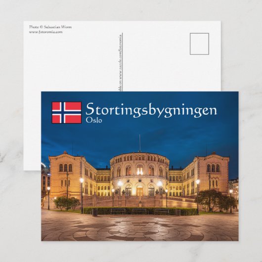 Noorwegen Oslo Briefkaart (Voorkant / Achterkant)