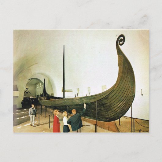  Noorwegen, Oslo, Gokstad Viking SHip, 1956 Briefkaart (Voorkant)
