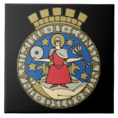 Noorwegen- Oslo-keramische tegel Tegeltje (Voorkant)