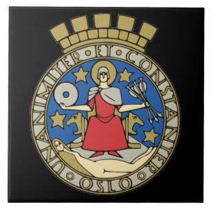 Noorwegen- Oslo-keramische tegel Tegeltje