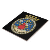 Noorwegen- Oslo-keramische tegel Tegeltje (Zijkant)