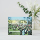  Noorwegen, Oslo, Palace-tuinen Briefkaart (Staand voorkant)