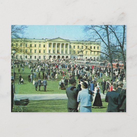  Noorwegen, Oslo, Palace-tuinen Briefkaart (Voorkant)