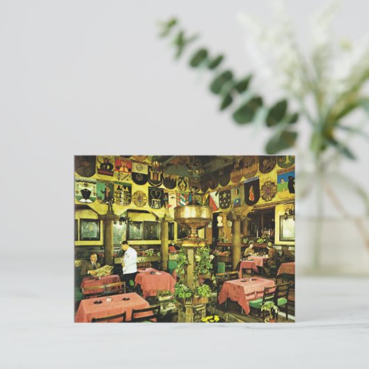  Noorwegen, Oslo, traditioneel restaurant Briefkaart (Staand voorkant)