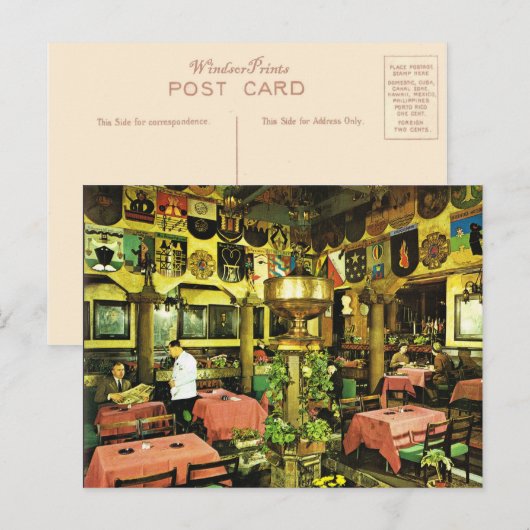  Noorwegen, Oslo, traditioneel restaurant Briefkaart (Voorkant / Achterkant)