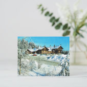  Noorwegen, Oslo, Winterscène Briefkaart (Staand voorkant)