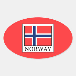 Noorwegen Ovale Sticker