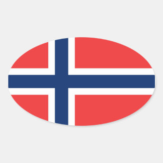 NOORWEGEN OVALE STICKER