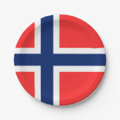 Noorwegen Papieren Bordje (Voorkant)