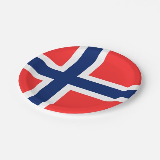 Noorwegen Papieren Bordje (Gekanteld)