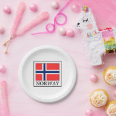 Noorwegen Papieren Bordje (Feest)
