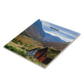 Noorwegen pittoreske foto tegeltje (Zijkant)