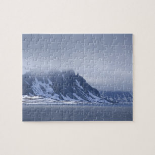 Noorwegen, poolcirkel, Noord-Atlantische Oceaan. Legpuzzel