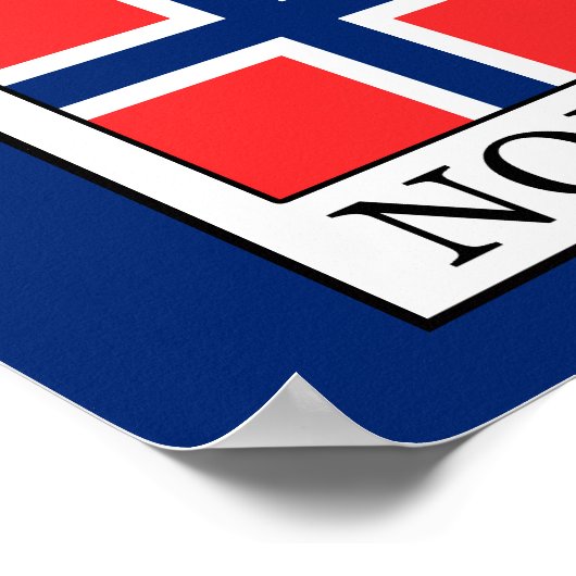 Noorwegen Poster (Hoek)