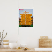 Noorwegen Poster (Keuken)