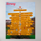 Noorwegen Poster (Voorkant)