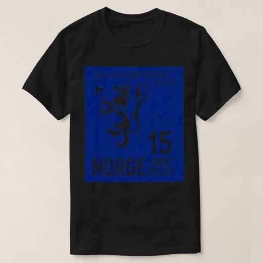  Noorwegen postzegel ontwerp T-shirt (Design voorkant)