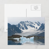 Noorwegen, Receding Glacier en iceberg Briefkaart (Voorkant / Achterkant)