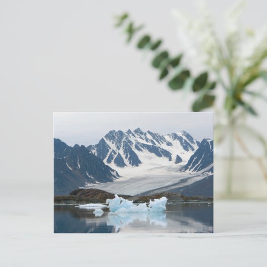 Noorwegen, Receding Glacier en iceberg Briefkaart (Staand voorkant)