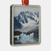 Noorwegen, Receding Glacier en iceberg Metalen Ornament (Rechts)