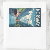 Noorwegen Rechthoekige Sticker (Tas)