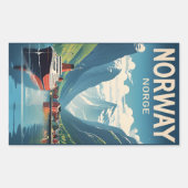 Noorwegen Rechthoekige Sticker (Voorkant)