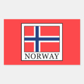 Noorwegen Rechthoekige Sticker (Voorkant)
