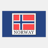 Noorwegen Rechthoekige Sticker (Voorkant)